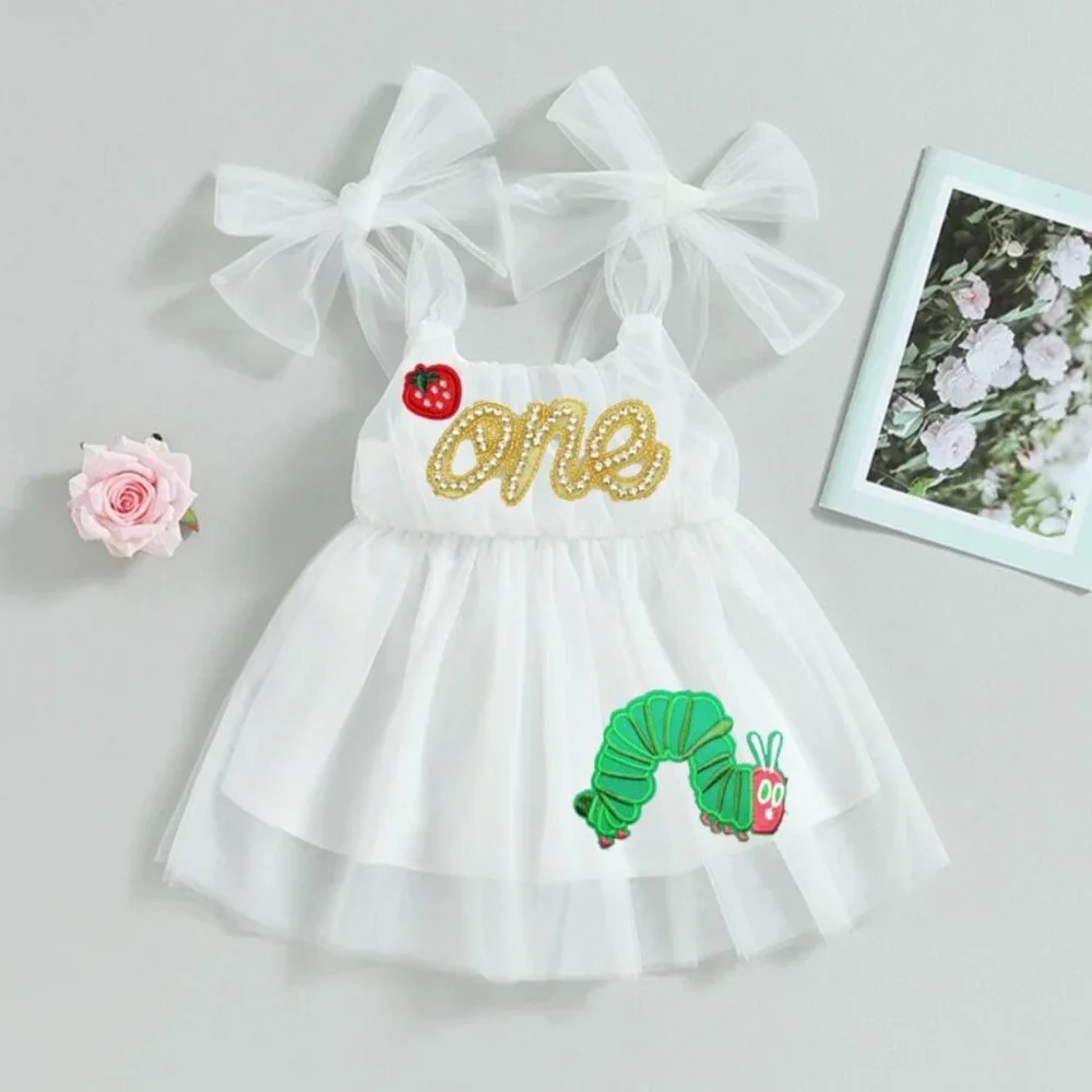 The Very Hungry Caterpillar Dress Smash Cake First Birthday Outfit Clothes Dress